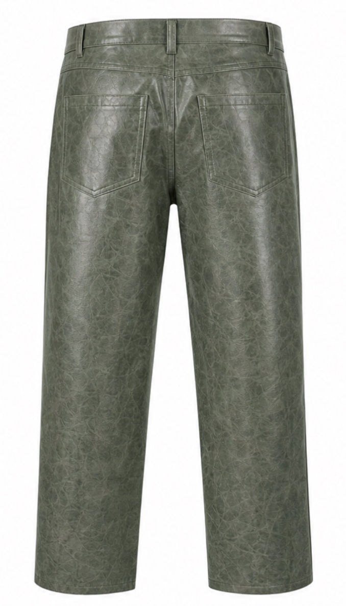 Forest leather pants