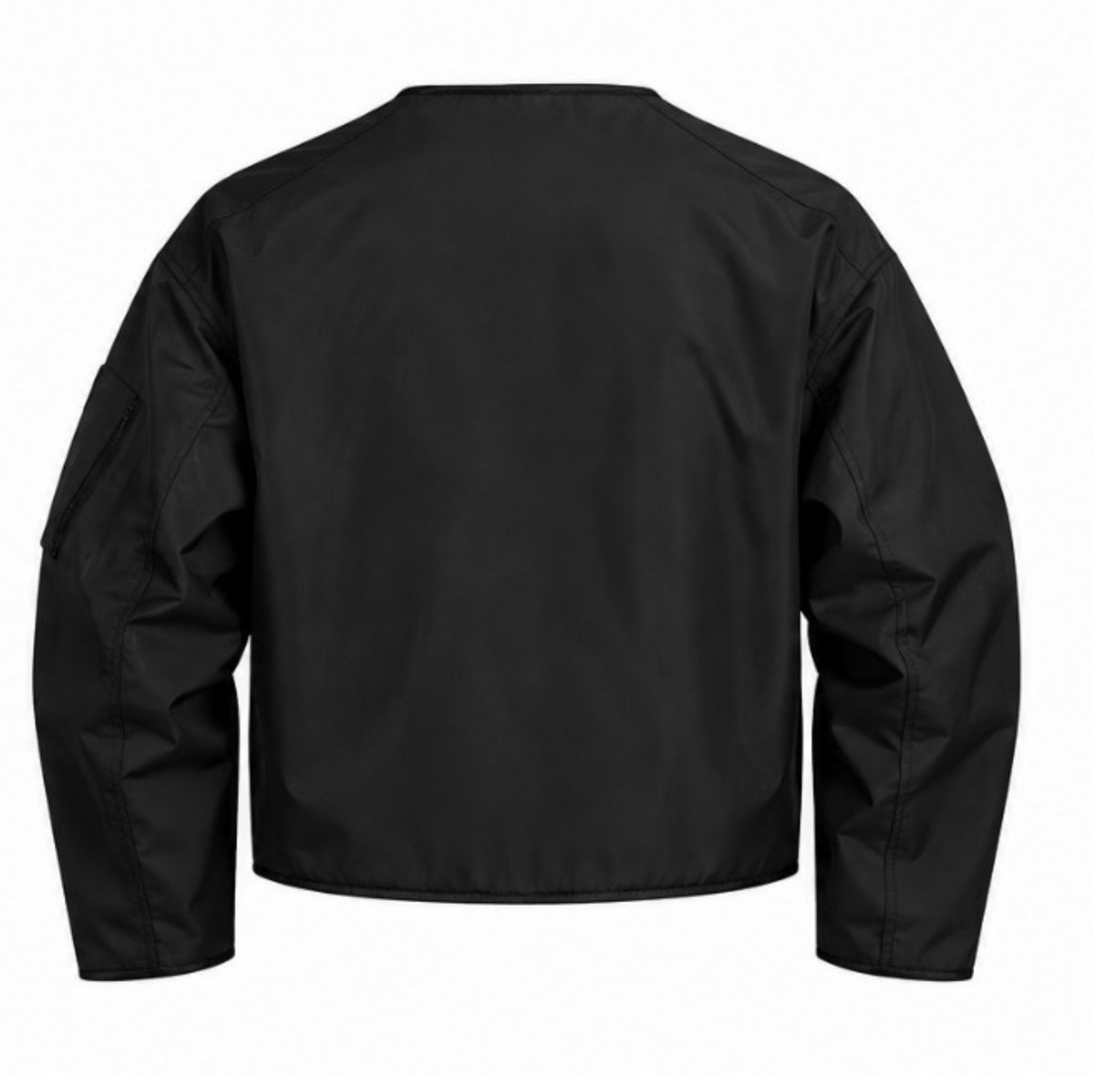 Waxed denim bomber jacket
