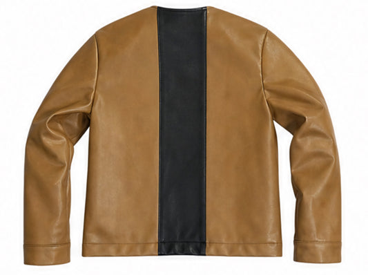 Leather workman jacket