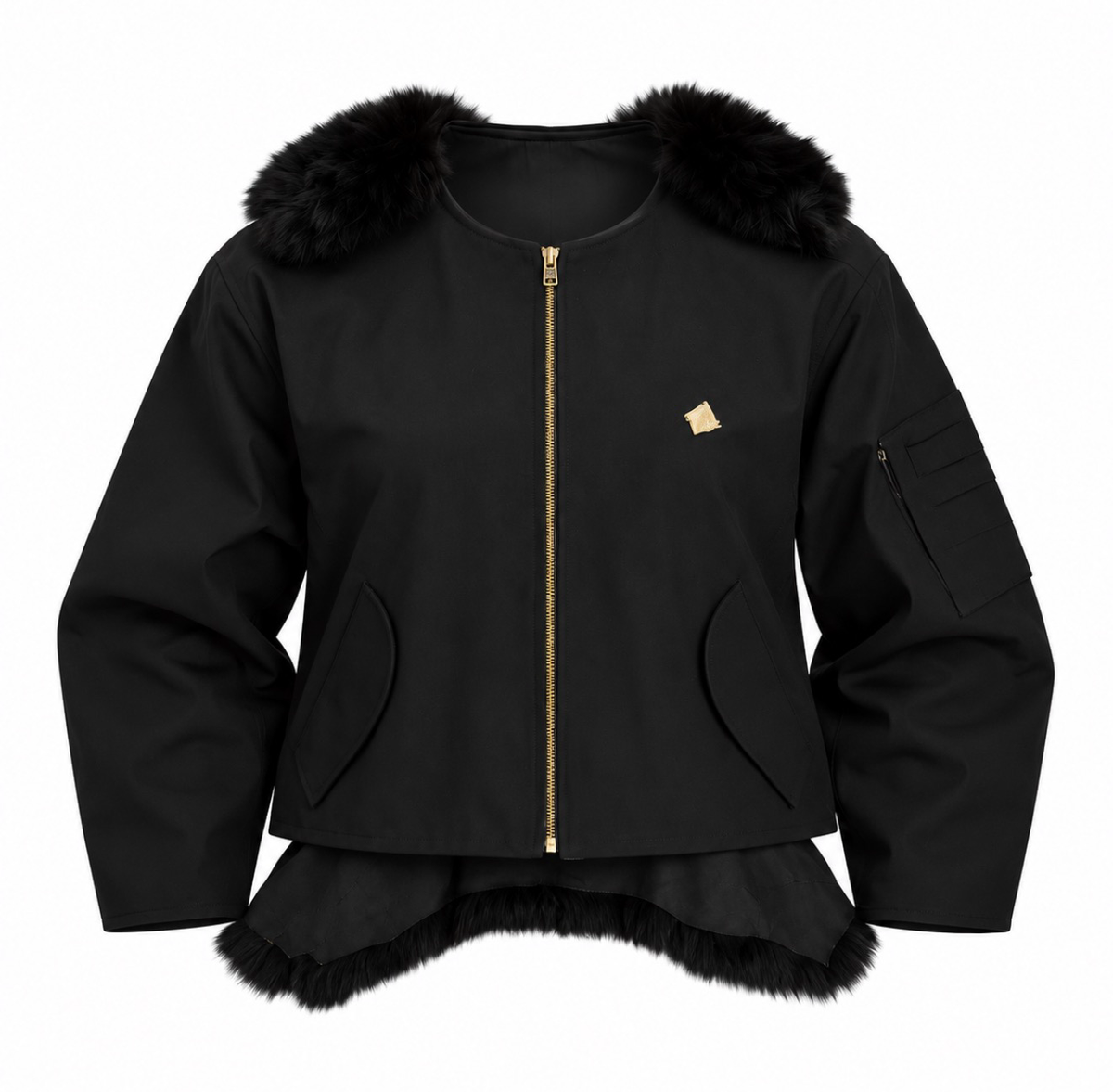 Fur Bomber Jacket
